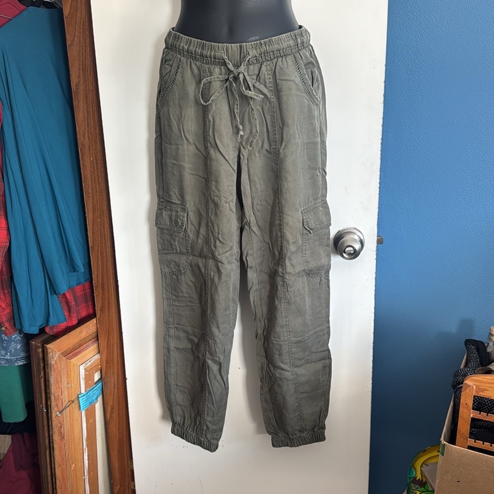 Knox Rose Green Cargo Pants Relaxed Fit